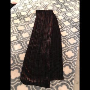 Scarf-black multi colored scarf.